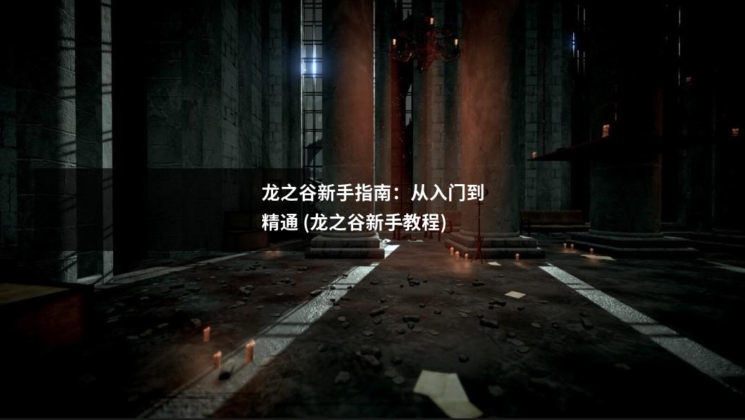 龙之谷新手指南：从入门到精通 (龙之谷新手教程)
