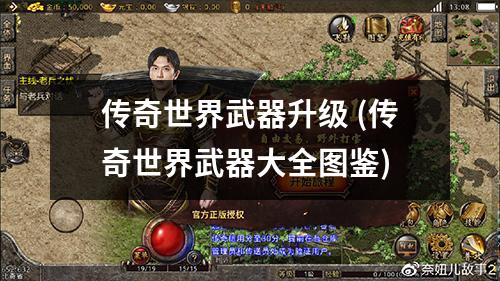 传奇世界武器升级 (传奇世界武器大全图鉴)